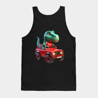 Rawrsome Dinosaur Clothing Saurus Rex Valentines Day Tank Top